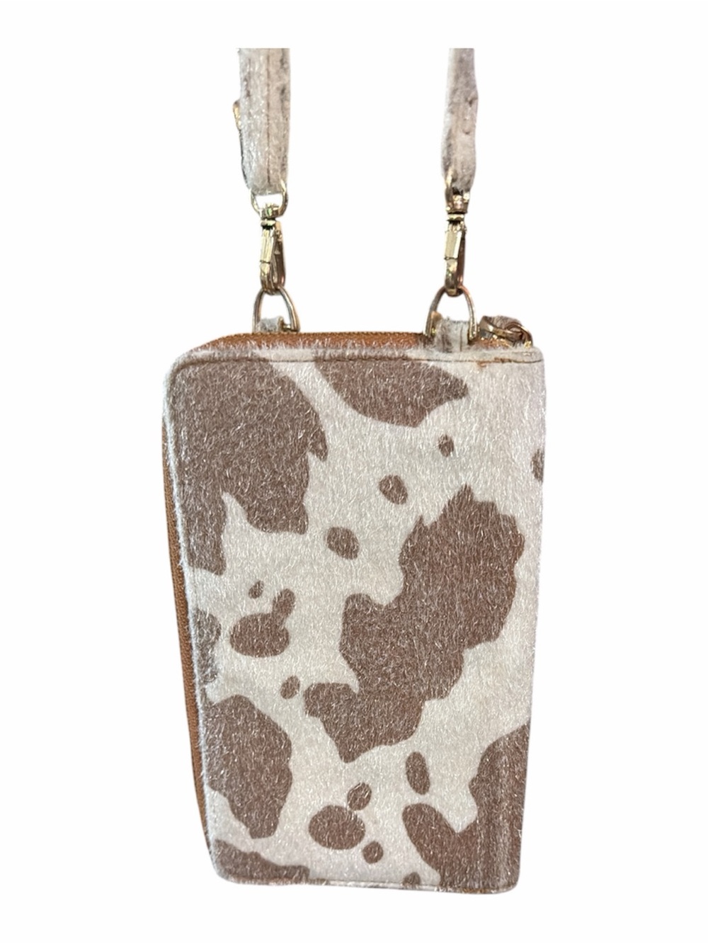 Simply Southern Cowhide Print Phone Crossbody Wallet/Card Holder EUC - Picture 6 of 10